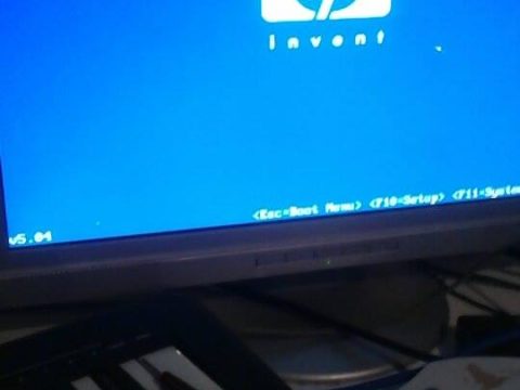 A common problem with older HP computers - getting stuck at the blue loading screen